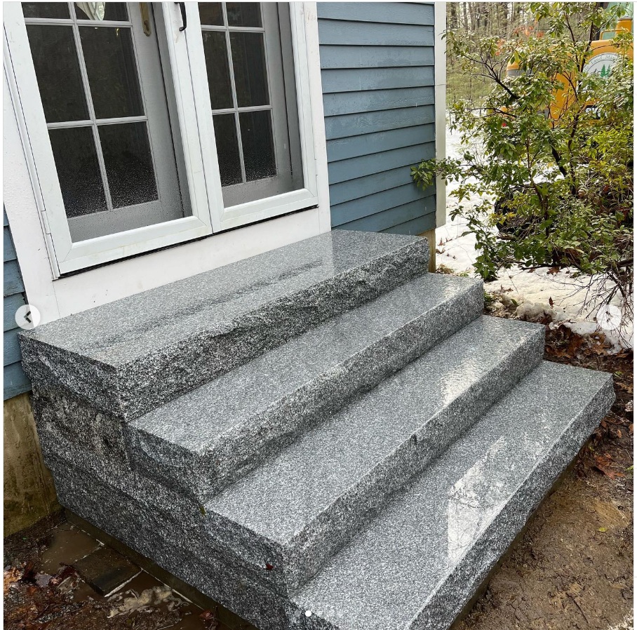 Dark Textured Granite Block